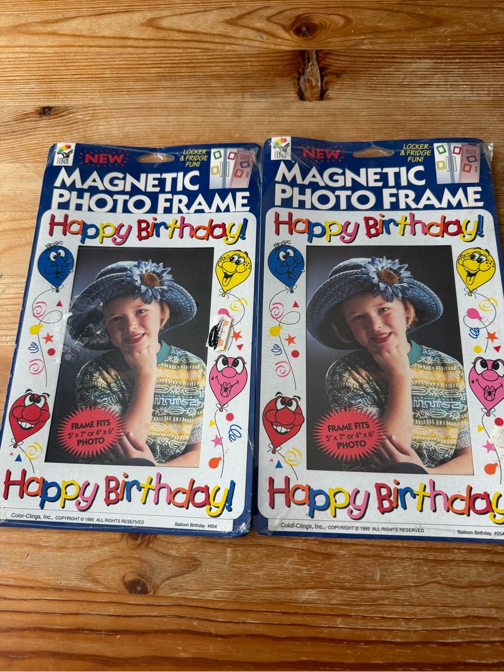 Vintage Magnetic Photo Frame Happy Birthday